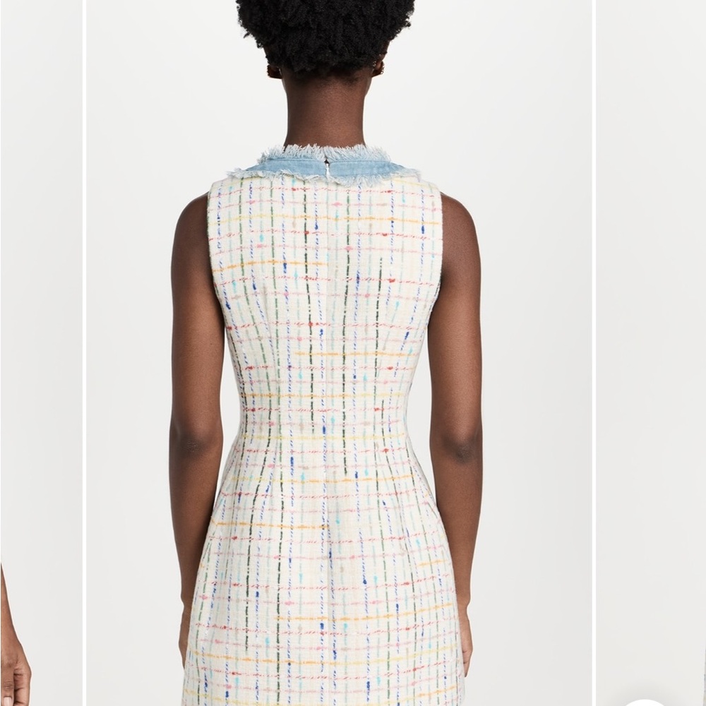 Chloe’ Kristyn White Multi-Tweed Colleen Dress NWT Size 2 Retail $468.00 - Picture 4 of 11